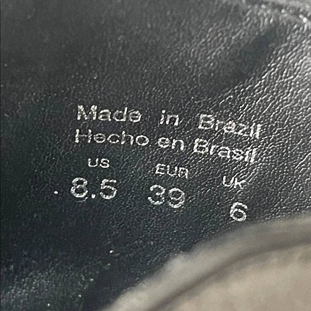ALDO MYRONA BOOTS Black Leather Pointed Tor Side Zipper Stiletto Heel Size 8.5 - Picture 10 of 16